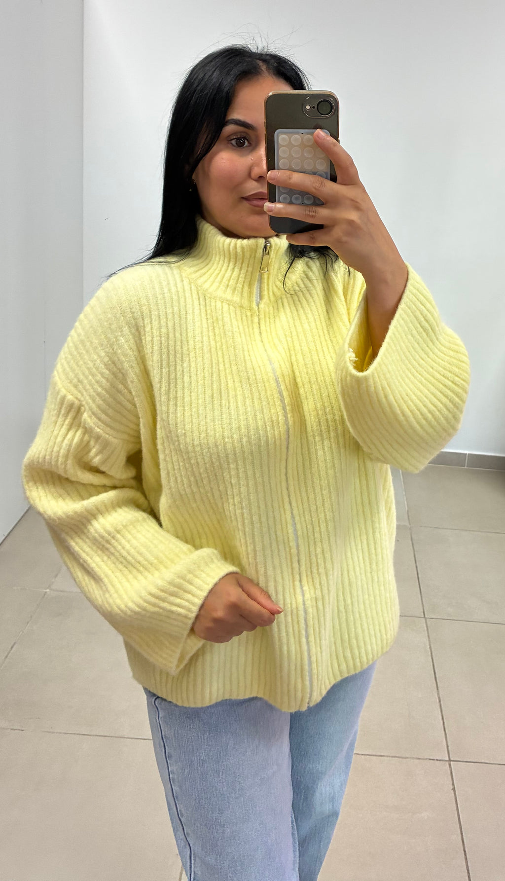 Gilet Anaïs jaune