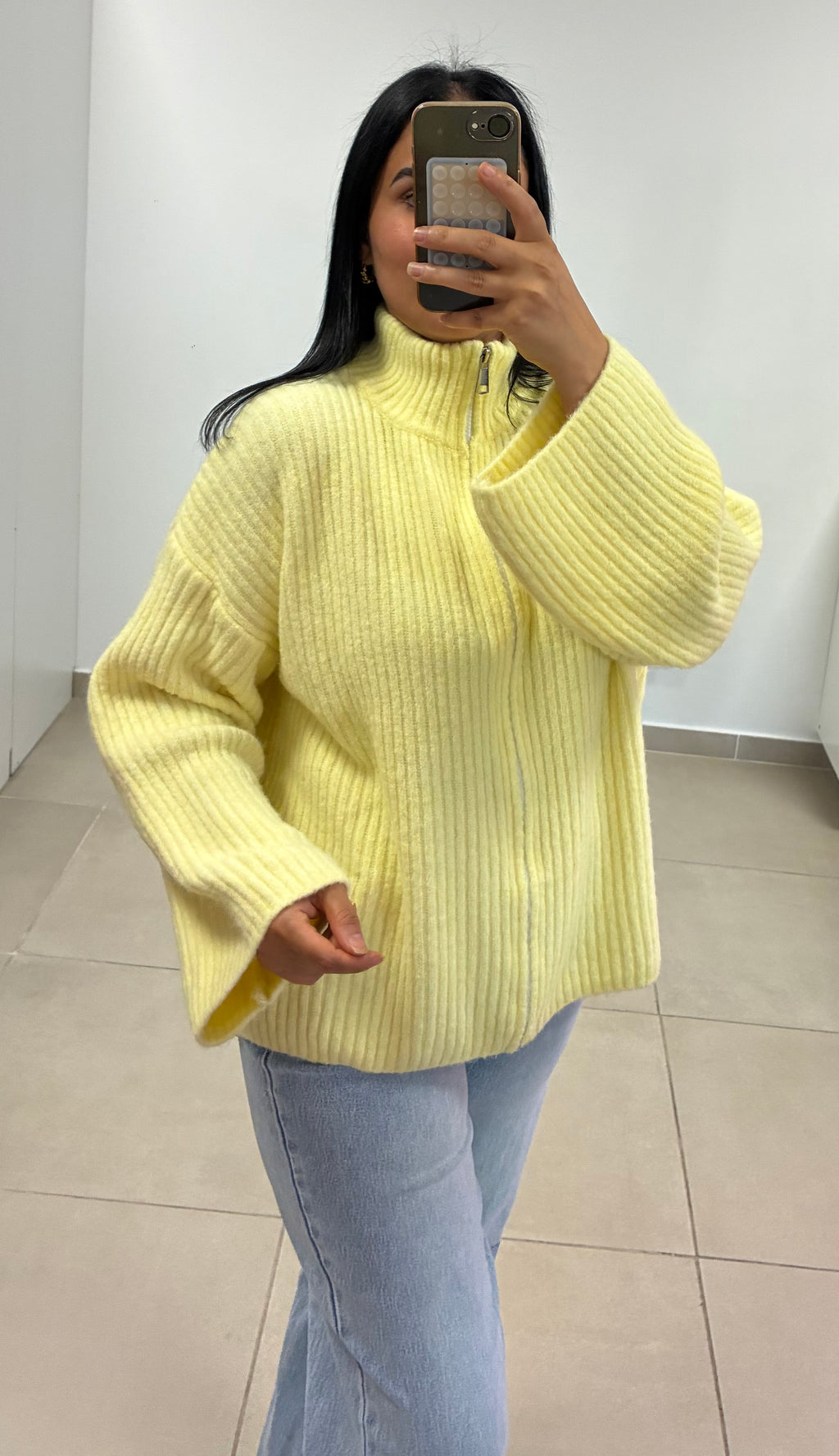 Gilet Anaïs jaune