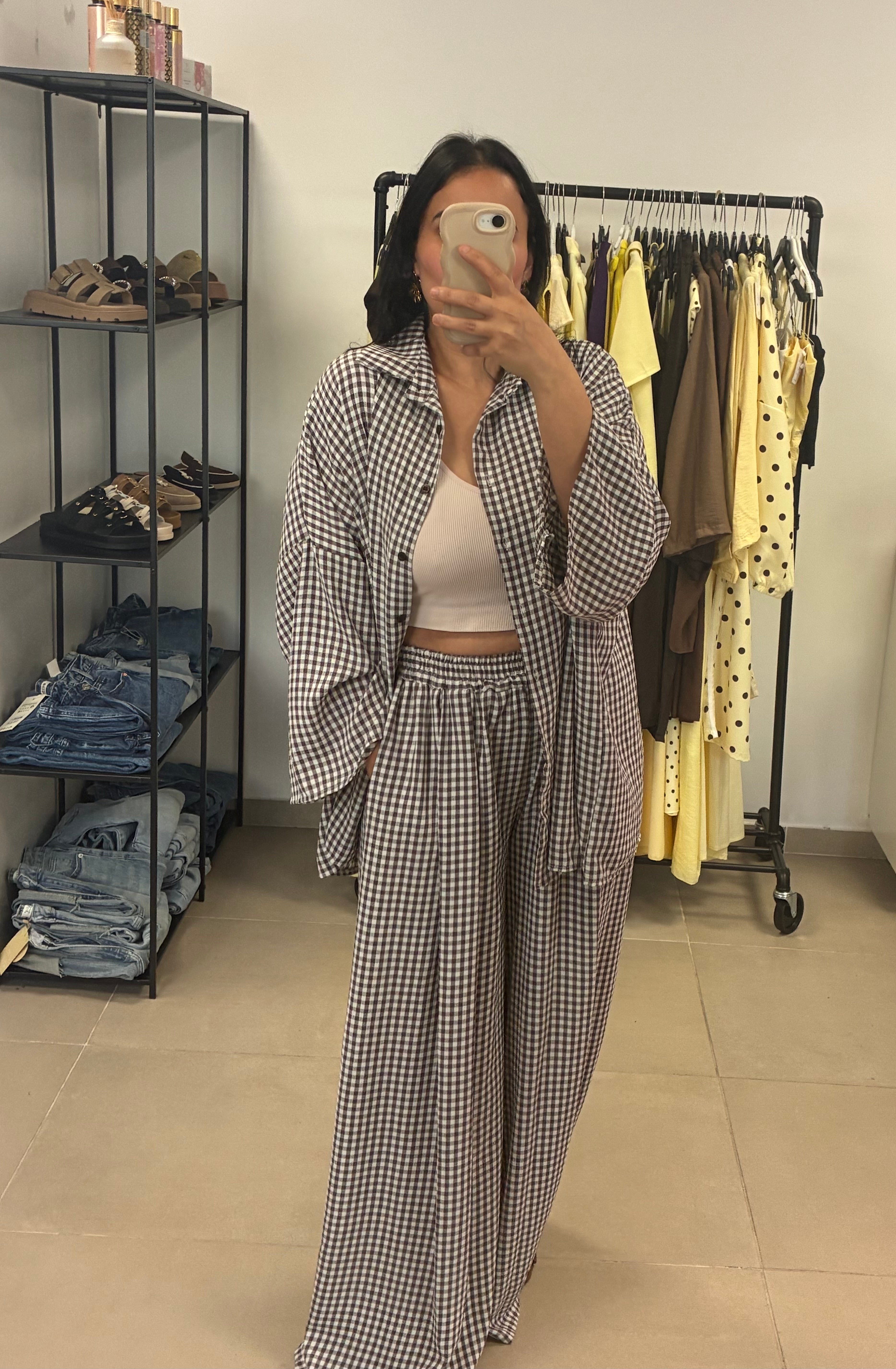 Ensemble Amandine marron
