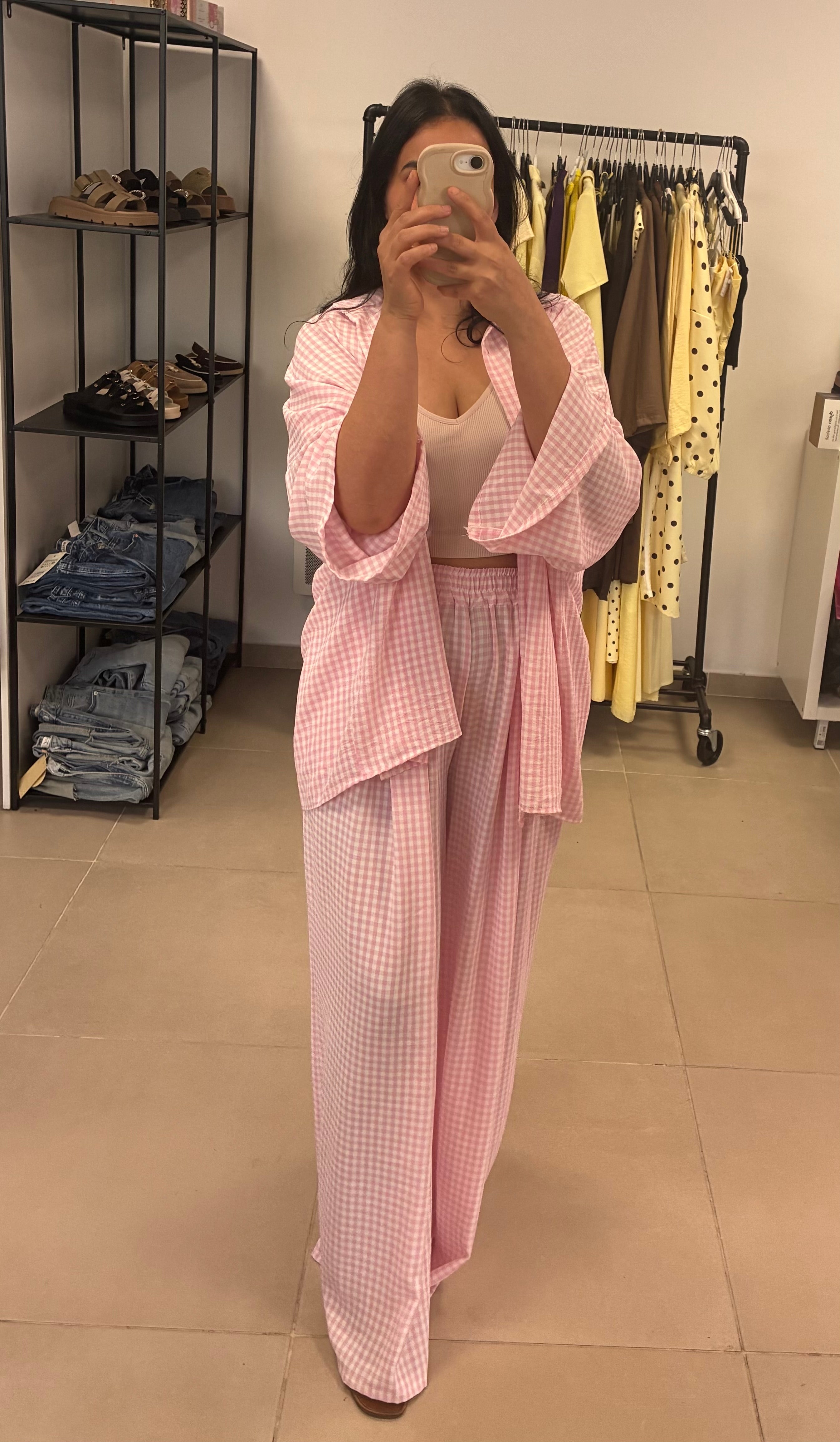 Ensemble Amandine rose