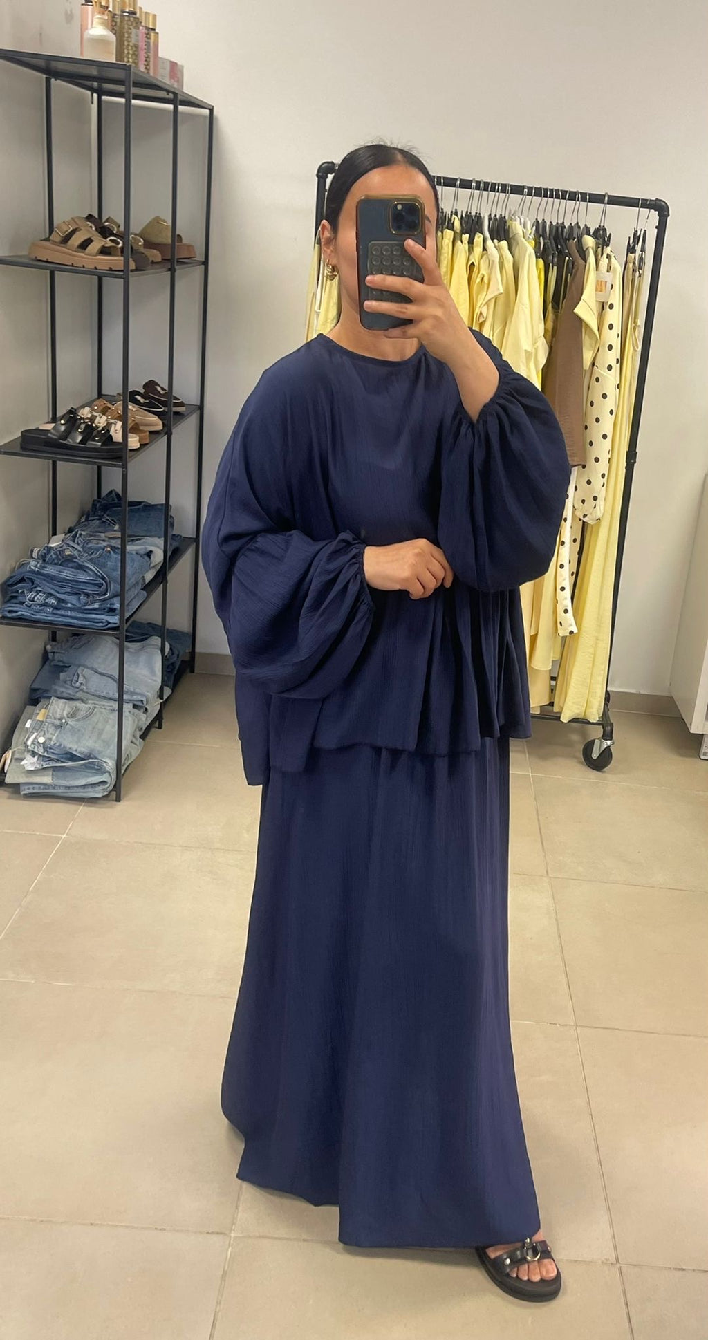 Ensemble Jasmine Bleu
