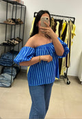 Blouse à rayures