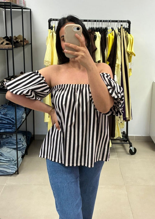 Blouse à rayures