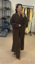 Ensemble pooja marron