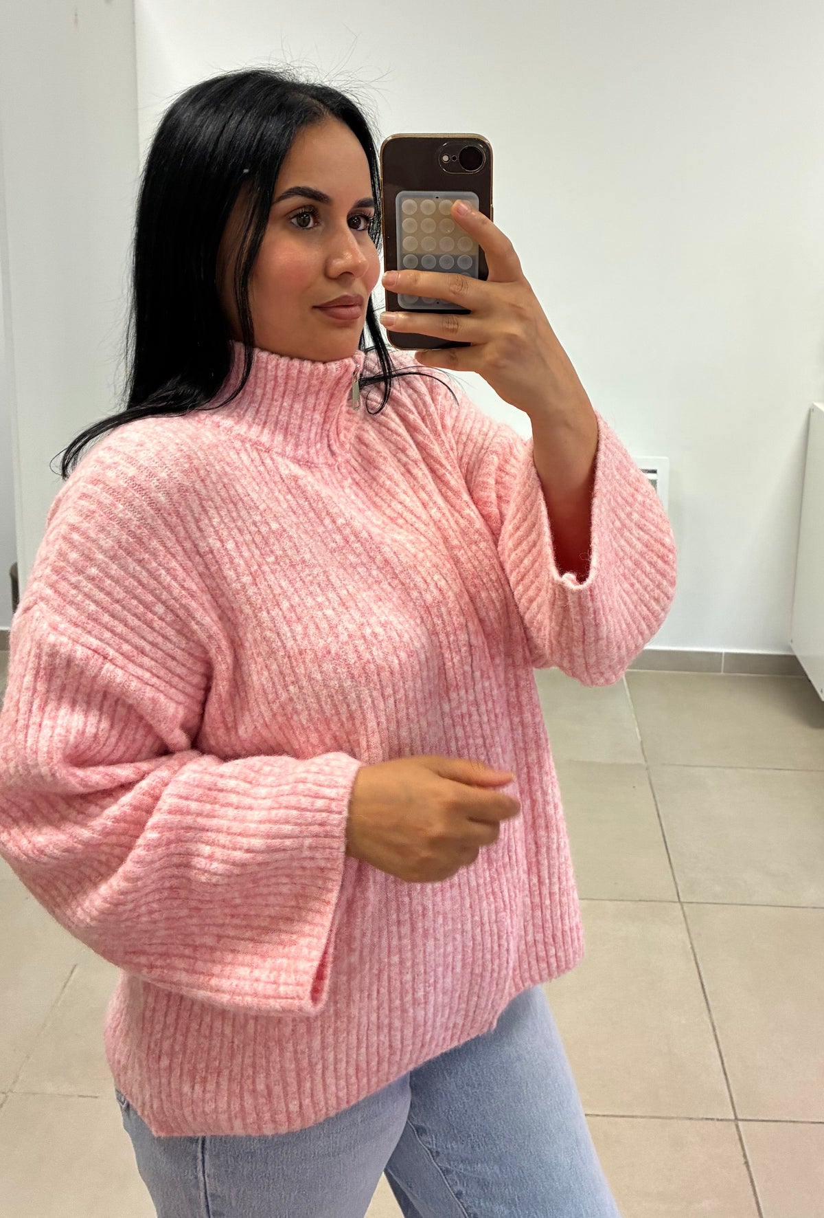 Gilet Anaïs rose