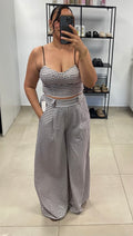 Ensemble pantalon vichy