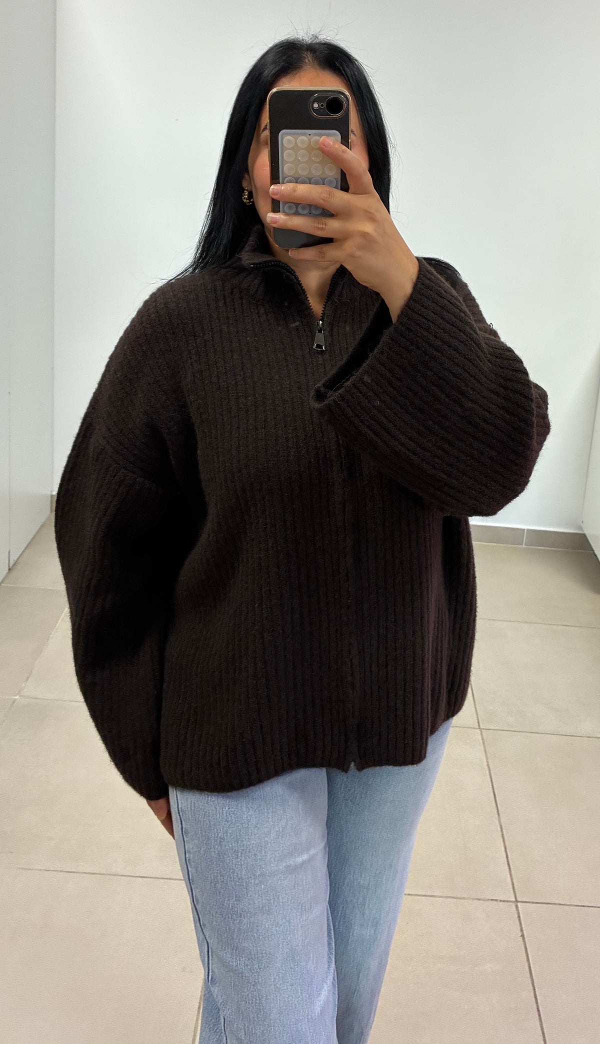 Gilet Anaïs chocolat