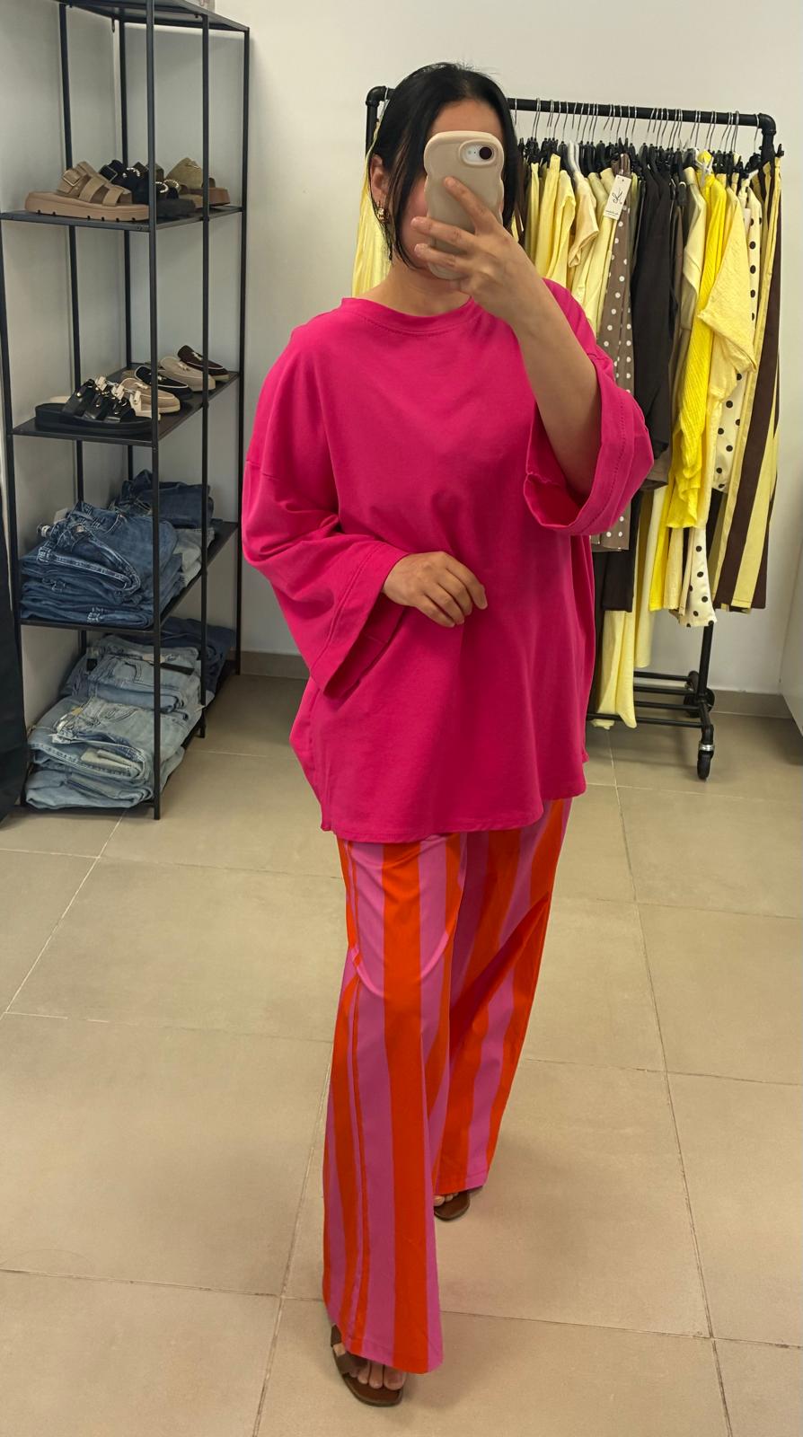 Pantalon à rayures