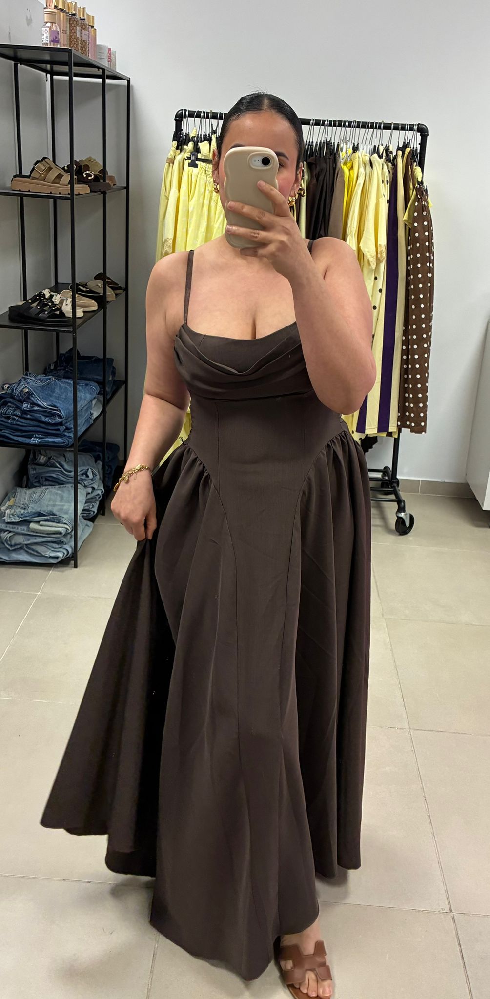 Robe Léa marron