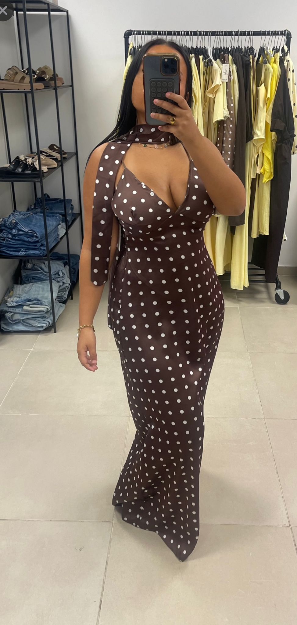 Robe Lola marron